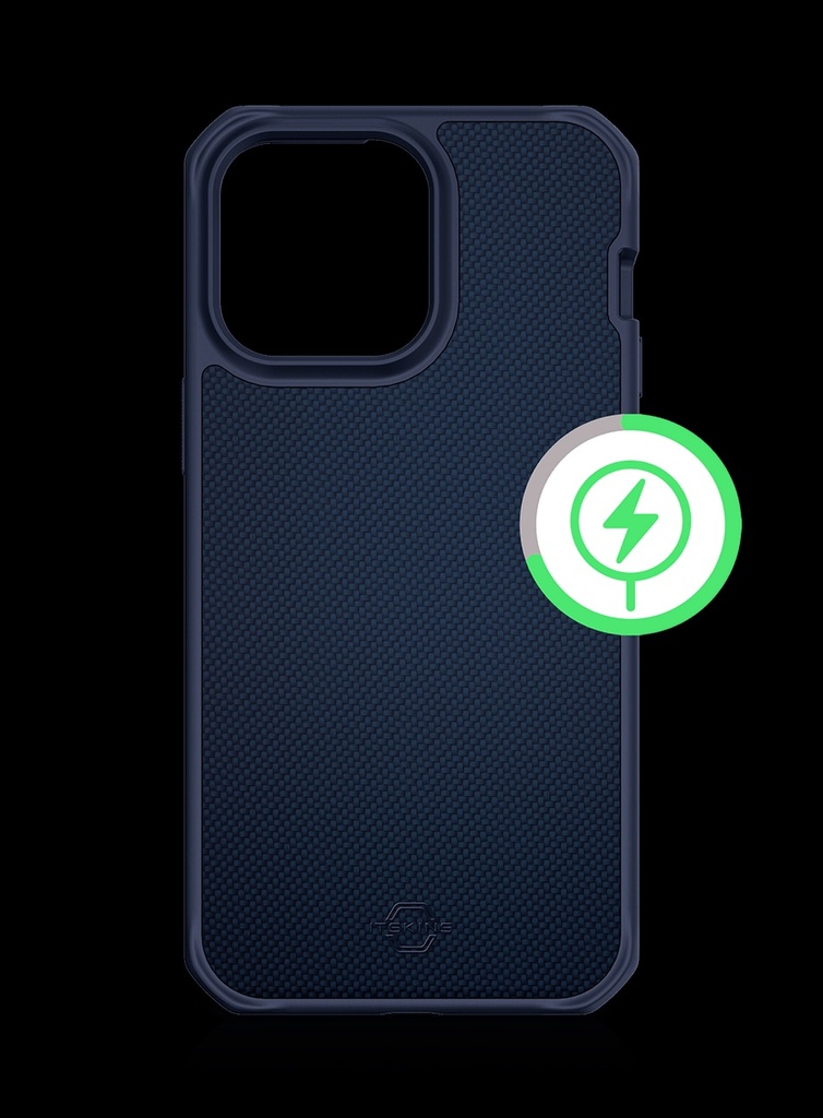 ESTUCHE ITSKINS BALLISTIC MAGSAFE AZUL IPHONE 14 PLUS