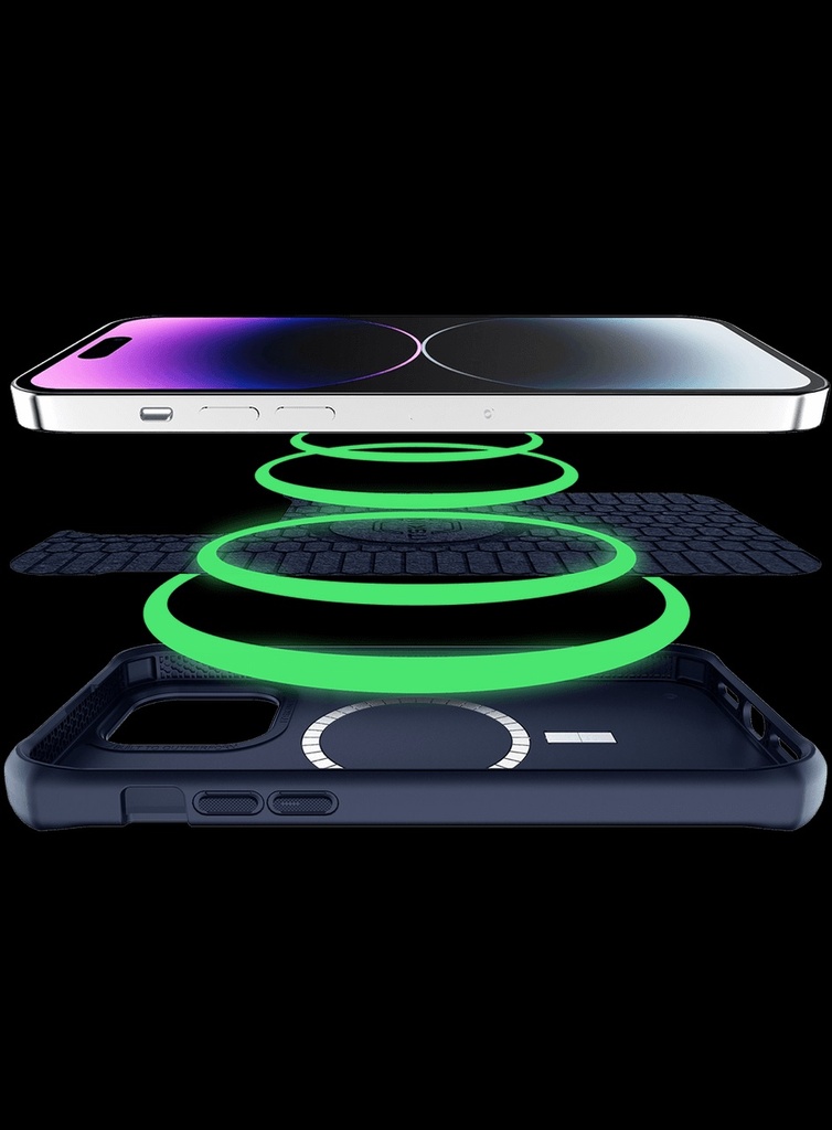 ESTUCHE ITSKINS BALLISTIC MAGSAFE AZUL IPHONE 14 PLUS