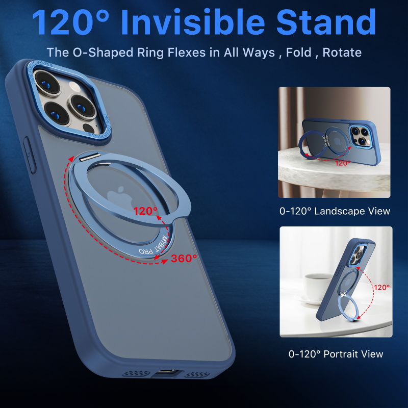 ESTUCHE MYBAT PRO SHADE MAGSAFE AZUL IPHONE 14 PRO MAX