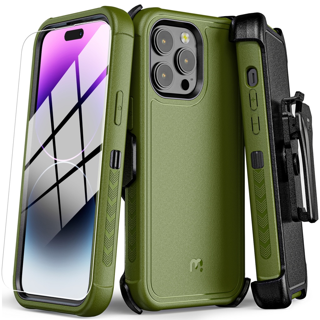 ESTUCHE MYBAT PRO MAVERICK VERDE IPHONE 14 PRO