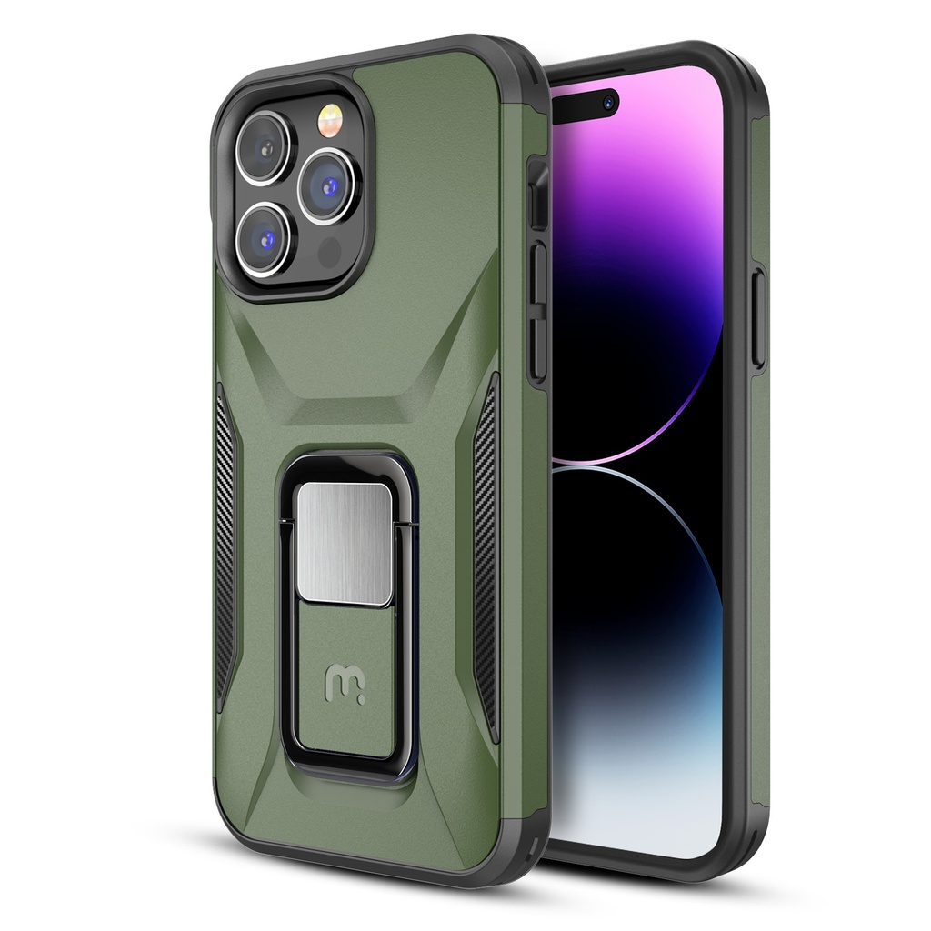 ESTUCHE MYBAT PRO STEALTH VERDE IPHONE 14 PRO