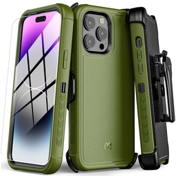 [RIP14PCS3NXS004] ESTUCHE MYBAT PRO MAVERICK VERDE IPHONE 14 PRO