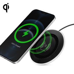 [15390] CARGADOR INALAMBRICO DE MESA HYPERGEAR NEGRO